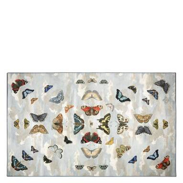 Dywan ręcznie tkany John Derian Mirrored Butterflies Sky