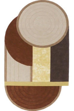 Dywan Toulemonde Bochart Bijoux Precieux Brun