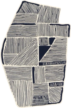 Dywan Toulemonde Bochart Antica Blanc Bleu