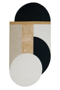 Dywan Toulemonde Bochart Bijoux Noir Blanc