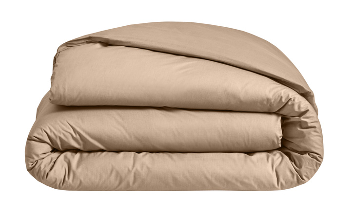 Pościel perkalowa Blanc Des Vosges Uni Latte