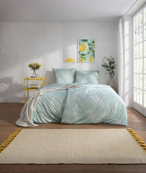 Komplet pościeli Estella Atelier Interlock Jersey Rosalina Mint Ostatnie Sztuki