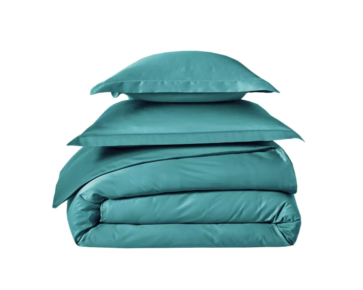 Pościel satynowa Blanc Des Vosges Uni Seledynowa 