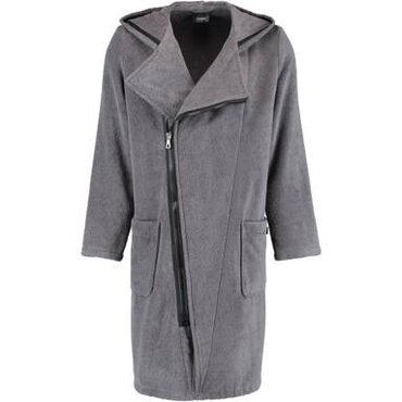 Szlafrok męski Cawo Zipper Hooded Anthracite