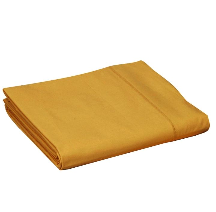 Prześcieradło perkalowe bez ściągacza Blanc Des Vosges UNI Złote