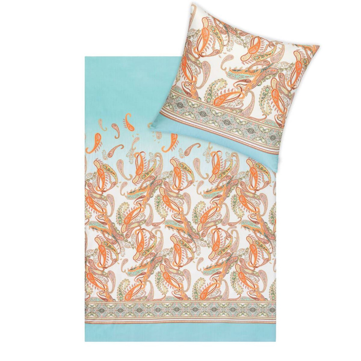 Komplet pościeli Estella Atelier Interlock Jersey Siena Azur