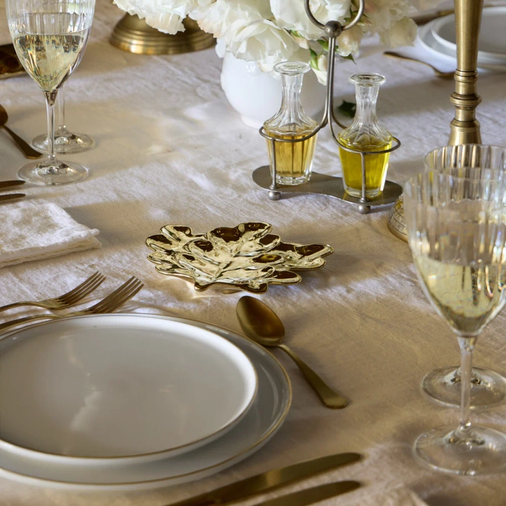 Talerz liść Dębu Costa Nova Botanica Gold 17 cm