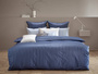 Komplet pościeli adamaszkowej Curt Bauer Belluno Mattblau
