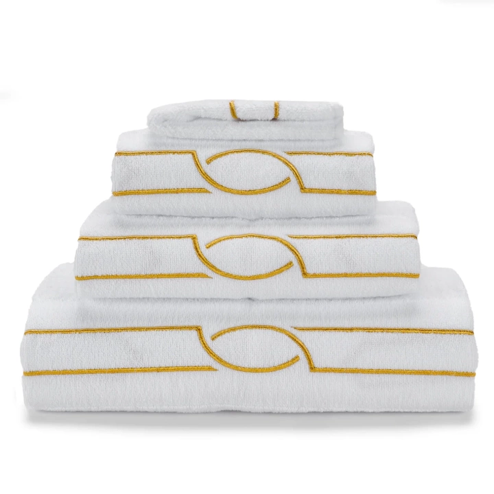 Ręcznik Abyss & Habidecor Cluny White/Gold
