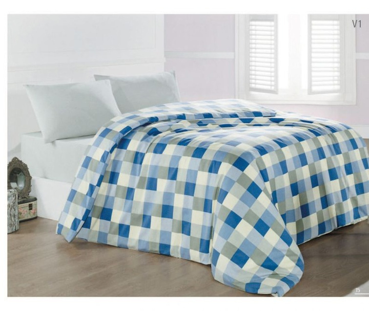 Pościel bawełniana Sarev Cube Blue