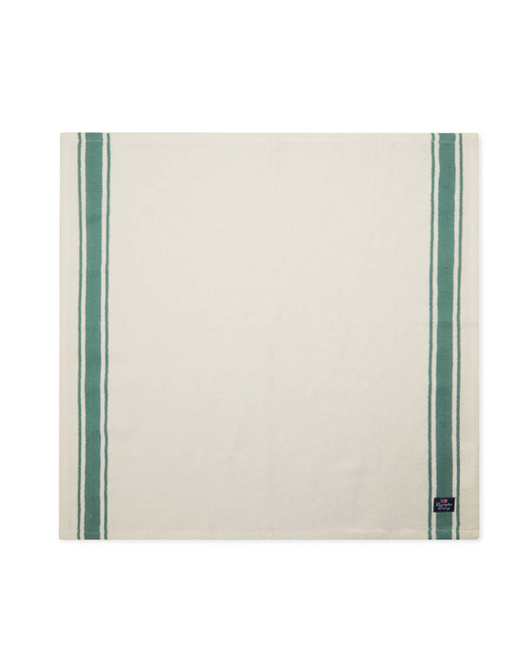 Serwetka bawełniana Lexington Side Stripes Green/White