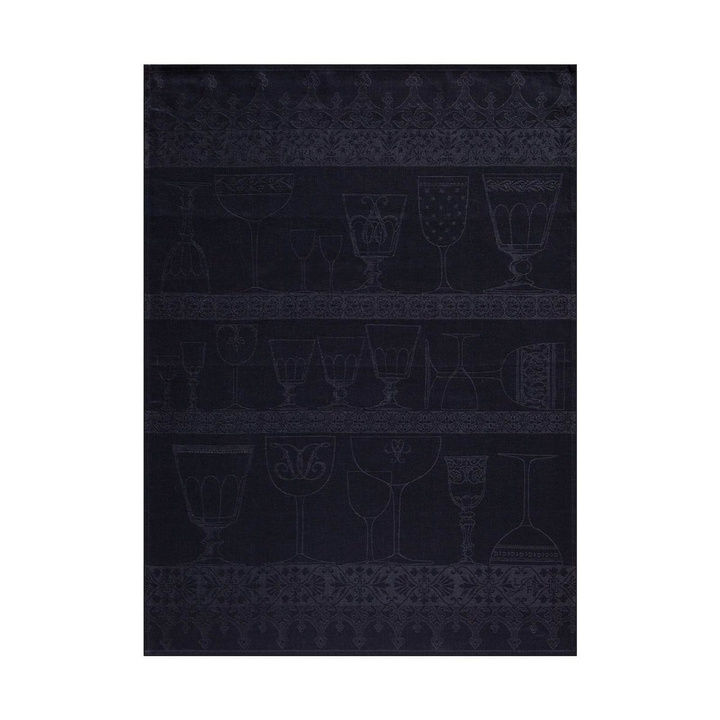 Ściereczka do polerowania szkła Le Jacquard Français Cristal Dark Grey