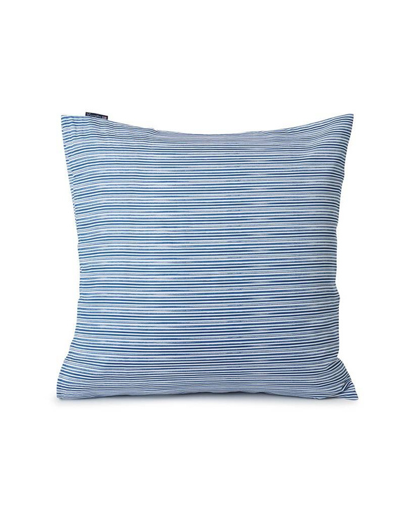 Poszewka satynowa Lexington Summer Striped Organic Blue/White