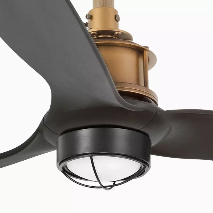 Wentylator sufitowy Faro Barcelona Just Fan M LED Old gold/black DC