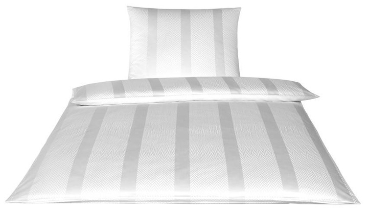 Poszewka satynowa Elegante Metropolis White