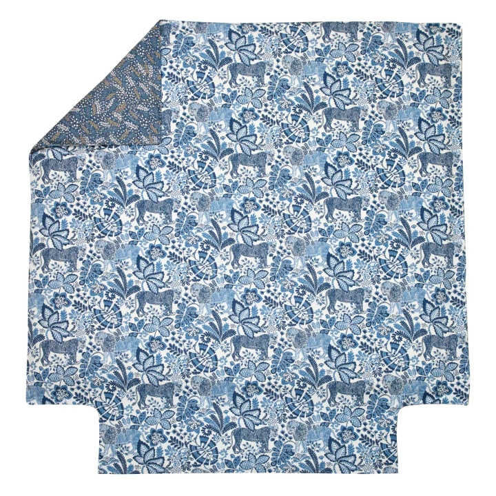 Pościel perkalowa Scion Living Jungle Niebieska