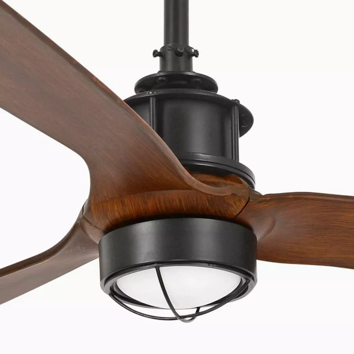 Wentylator sufitowy Faro Barcelona Just Fan M LED Black/wood DC SMART