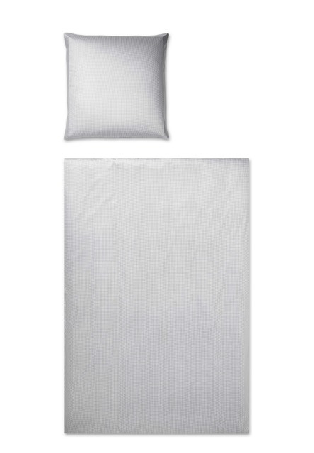 Poszewka satynowa Elegante Vichy Grey 100% bawełna