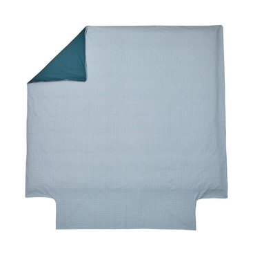 Poszwa perkalowa Blanc Des Vosges Vice Versa Szafirowa