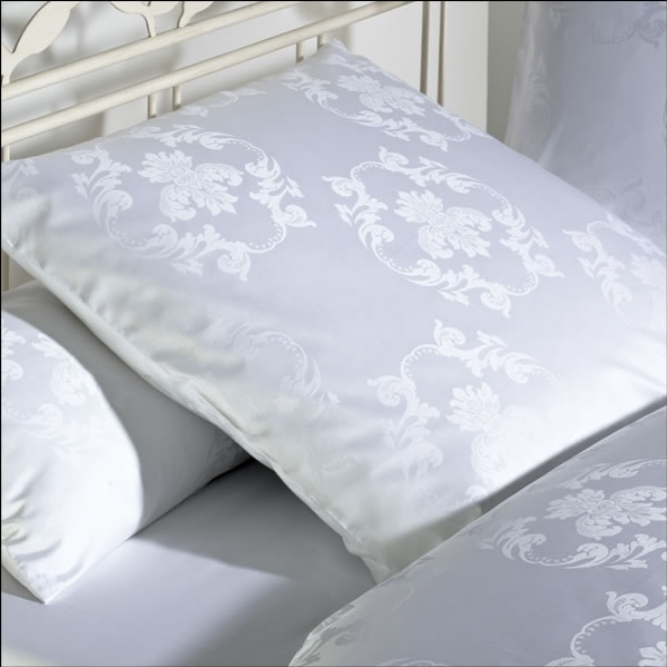 Komplet pościeli adamaszkowej Curt Bauer Josephine White Ostatnie Sztuki