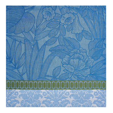 Serwetka lniana Le Jacquard Français Escapade Tropicale Blue