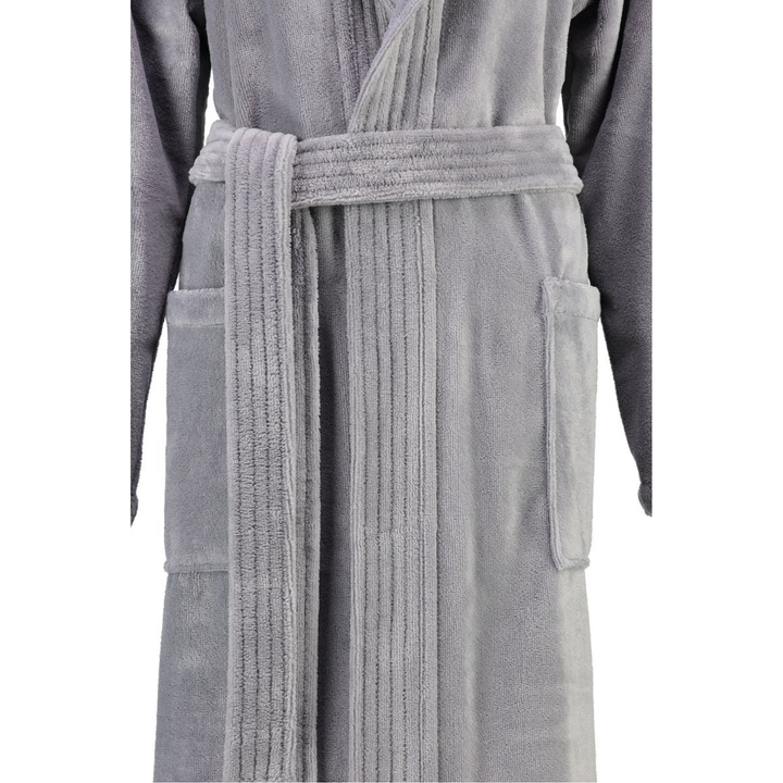 Szlafrok damski Cawo Basic Hooded Graphite