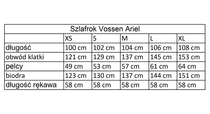 Szlafrok Vossen Ariel Ocean