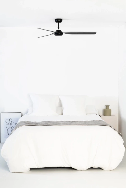 Wentylator sufitowy Faro Barcelona Punt M black fan DC