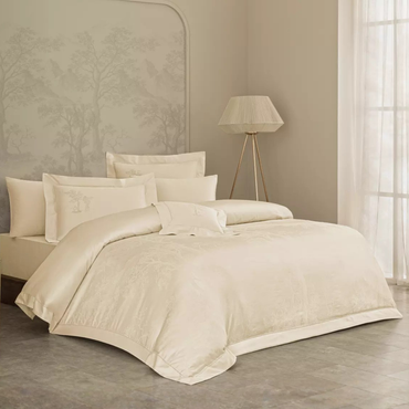 Komplet pościeli żakardowej Valeron Hetre Beige