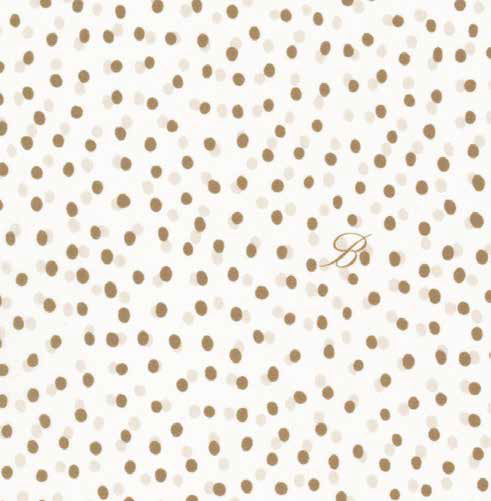 Komplet pościeli perkalowej Blumarine Malù White Pois-Ecru