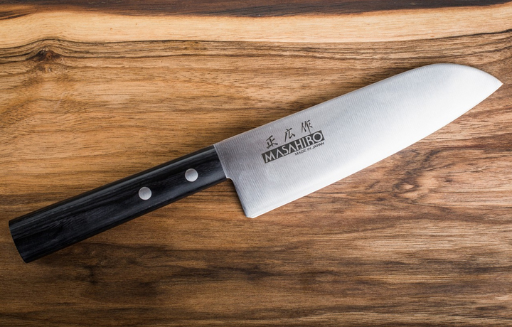 Nóż Masahiro Sankei Santoku 165 mm czarny 