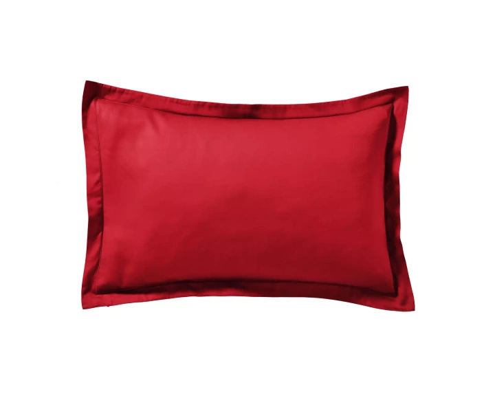 Pościel satynowa Blanc Des Vosges Uni Czerwona