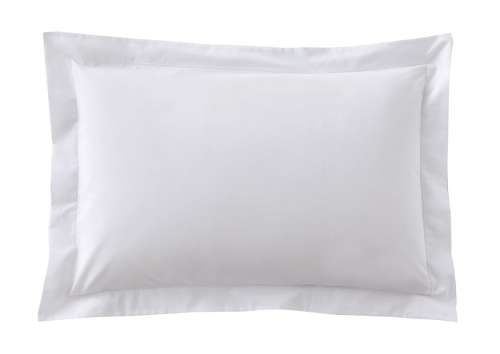 Poszewka perkalowa Blanc Des Vosges Marquise Biała