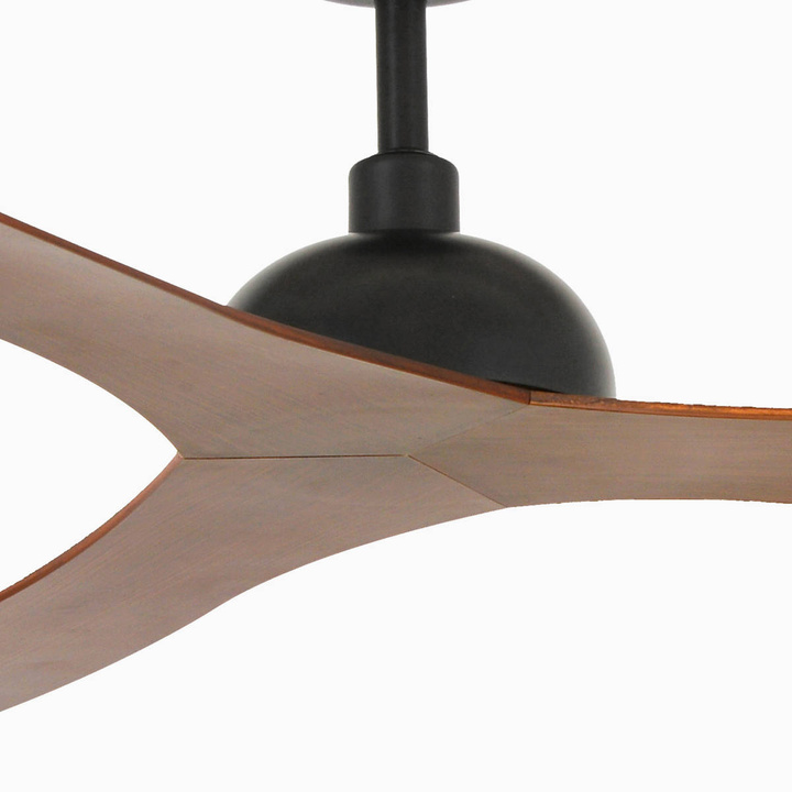 Wentylator sufitowy Faro Barcelona Gotland L Black/wood Fan SMART