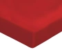 Prześcieradło satynowe ze ściągaczem Blanc Des Vosges UNI Czerwone