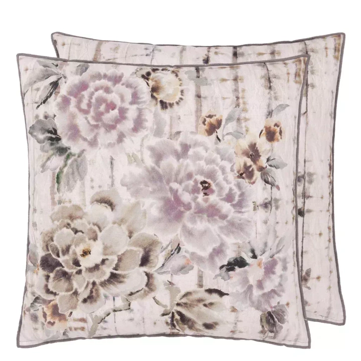 Poduszka dekoracyjna Designers Guild Kyoto Flower Slate