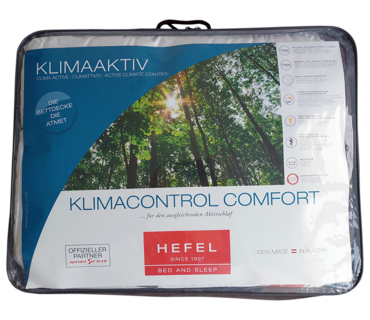 Kołdra Hefel KlimaControl Comfort Letnia (100% lyocell, tkanina tencel)