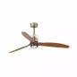 Wentylator sufitowy Faro Barcelona Deco Fan M LED Gold/wood DC SMART