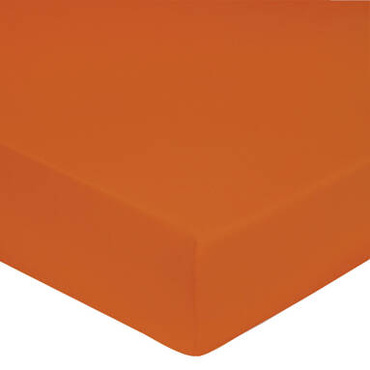 Prześcieradło satynowe ze ściągaczem Blanc Des Vosges UNI Pomarańczowe OSTATNIE SZTUKI