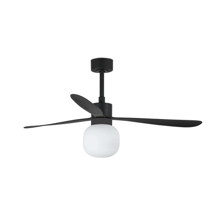 Wentylator sufitowy Faro Barcelona Amelia L Black Ball LED Fan DC