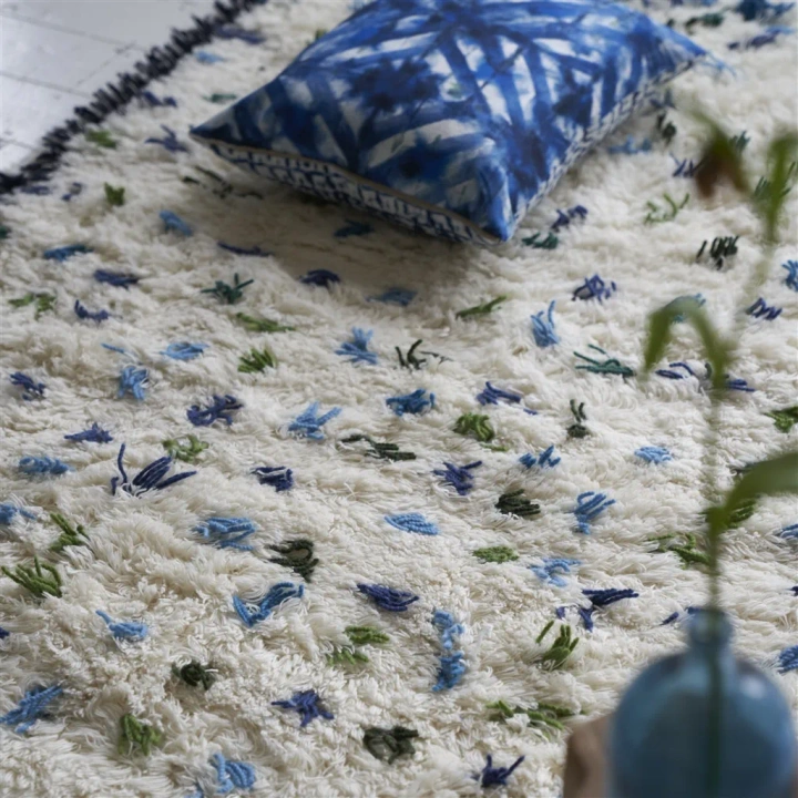 Dywan ręcznie tkany Designers Guild Valais Cobalt