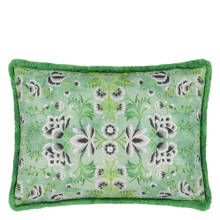 Poduszka dekoracyjna Designers Guild Rose De Damas Embroidered Jade