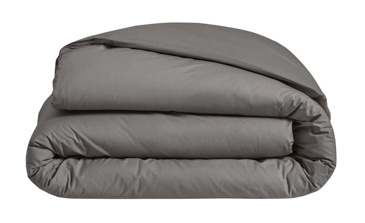 Pościel perkalowa Blanc Des Vosges Uni Grafitowa