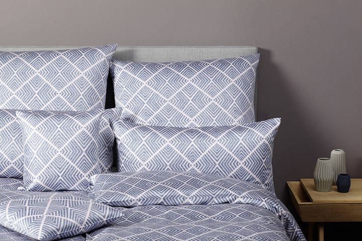 Poszewka satynowa Elegante Trocca Blue 100% bawełna OSTATNIE SZTUKI