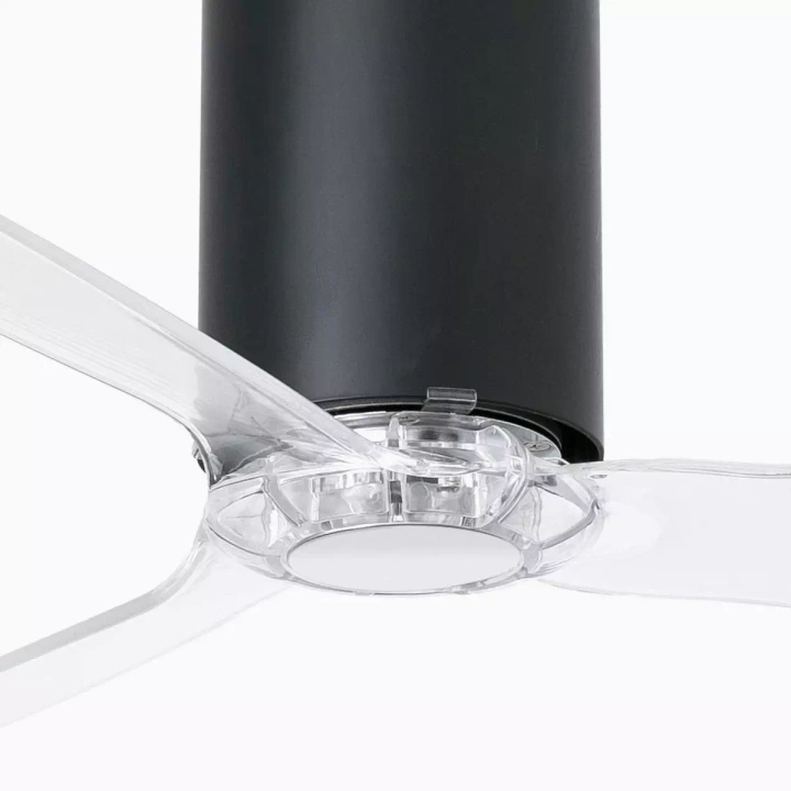 Wentylator sufitowy Faro Barcelona Mini Tube Fan M Matt white/transparent DC