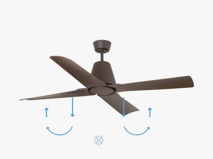 Wentylator sufitowy Faro Barcelona Typhoon M Brown SMART