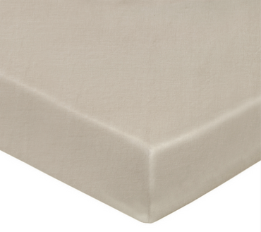 Prześcieradło lniane ze ściągaczem Blanc Des Vosges Louxor Beżowe
