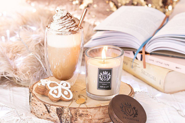 Świeca zapachowa Vellutier Café Au Lait