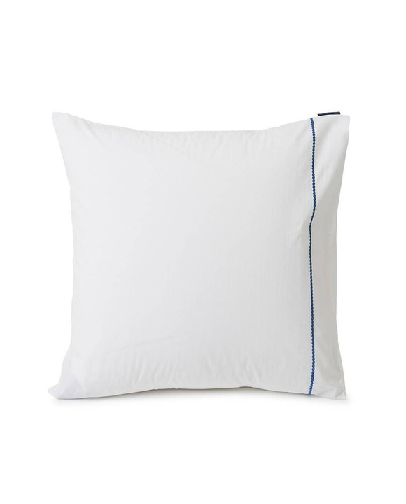 Poszewka bawełniana Lexington Rope Embroidered White/Blue