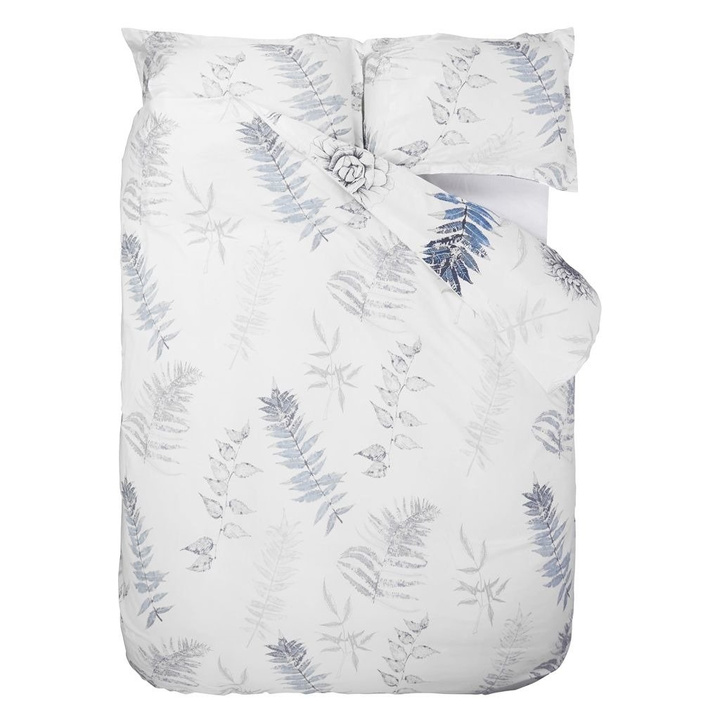 Poszwa perkalowa na kołdrę Designers Guild Acanthus Indigo